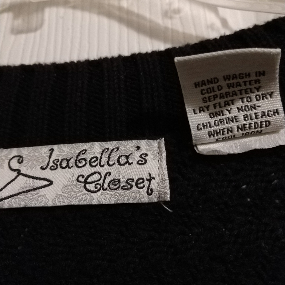 📌SALE $6.📌Isbella's Closet Light Knit Top Short SLeeves - Med - Picture 5 of 8